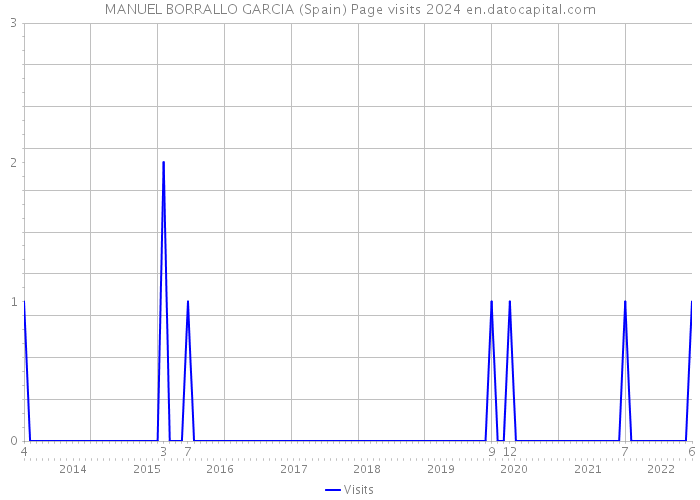 MANUEL BORRALLO GARCIA (Spain) Page visits 2024 