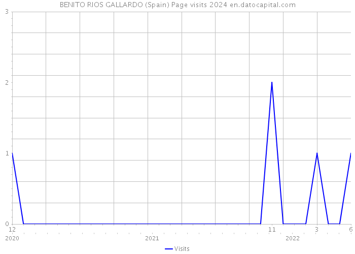 BENITO RIOS GALLARDO (Spain) Page visits 2024 