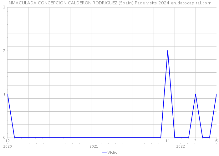 INMACULADA CONCEPCION CALDERON RODRIGUEZ (Spain) Page visits 2024 