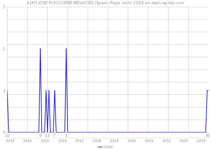JUAN JOSE PUIGCORBE BENAIGES (Spain) Page visits 2024 