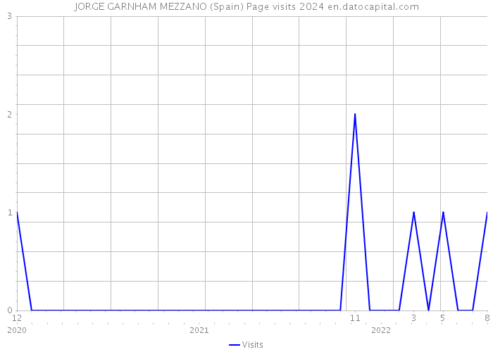 JORGE GARNHAM MEZZANO (Spain) Page visits 2024 