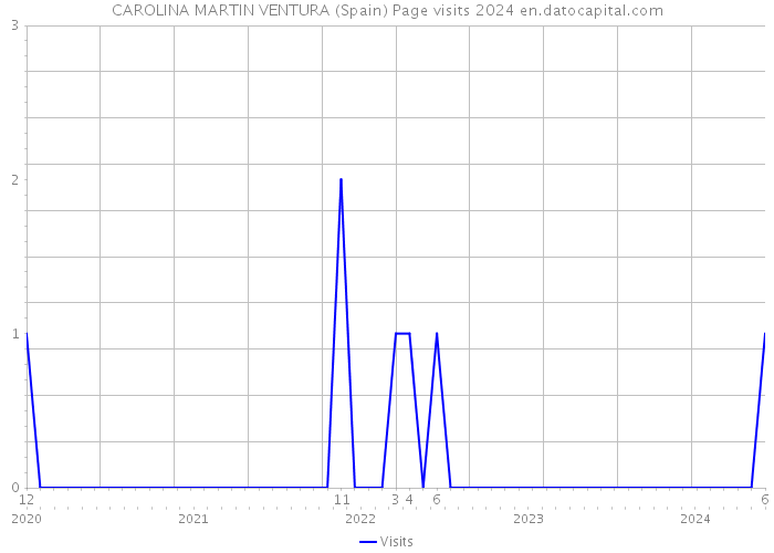 CAROLINA MARTIN VENTURA (Spain) Page visits 2024 