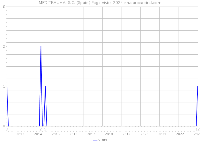 MEDITRAUMA, S.C. (Spain) Page visits 2024 