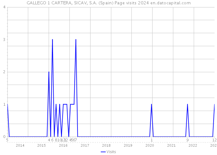 GALLEGO 1 CARTERA, SICAV, S.A. (Spain) Page visits 2024 
