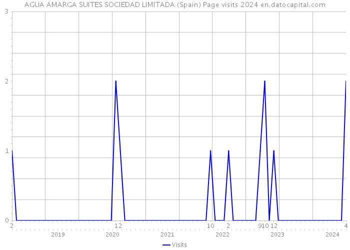 AGUA AMARGA SUITES SOCIEDAD LIMITADA (Spain) Page visits 2024 
