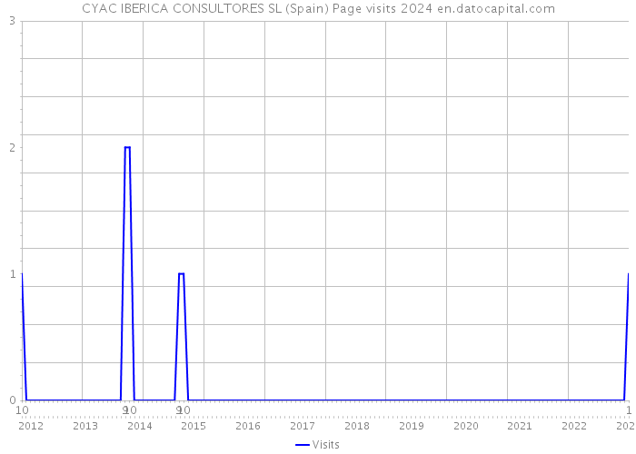 CYAC IBERICA CONSULTORES SL (Spain) Page visits 2024 