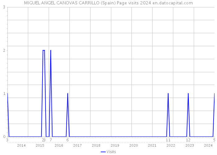 MIGUEL ANGEL CANOVAS CARRILLO (Spain) Page visits 2024 