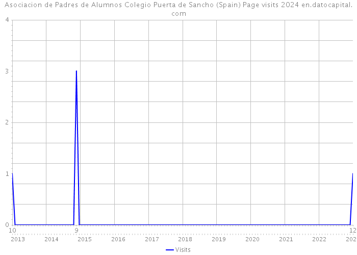 Asociacion de Padres de Alumnos Colegio Puerta de Sancho (Spain) Page visits 2024 