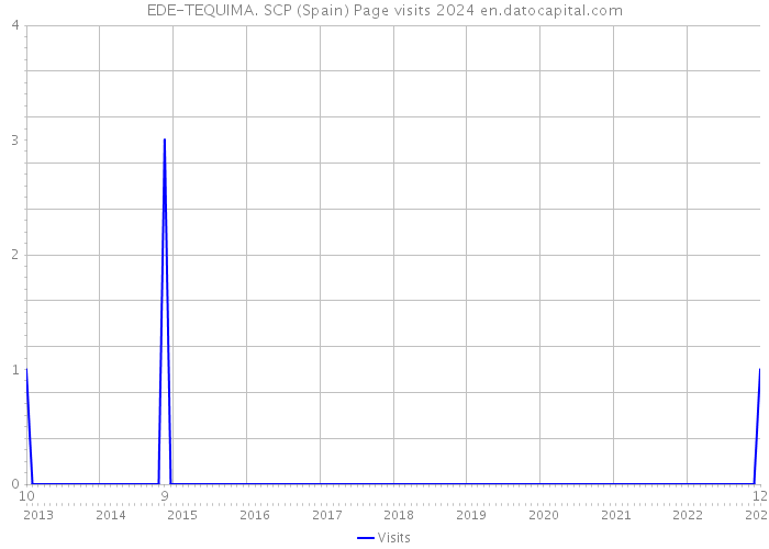 EDE-TEQUIMA. SCP (Spain) Page visits 2024 