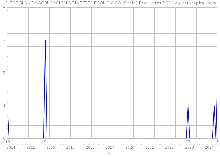 CLEOP BLANCA AGRUPACION DE INTERES ECONOMICO (Spain) Page visits 2024 