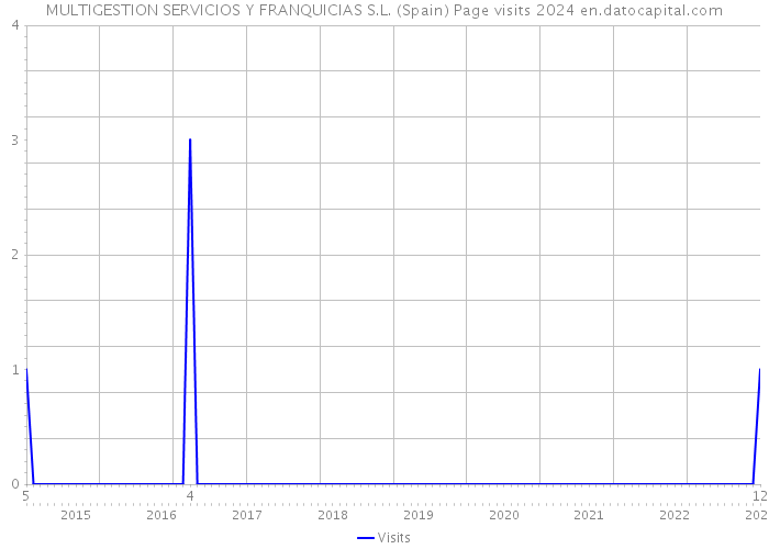 MULTIGESTION SERVICIOS Y FRANQUICIAS S.L. (Spain) Page visits 2024 