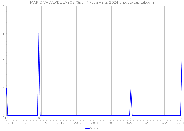 MARIO VALVERDE LAYOS (Spain) Page visits 2024 