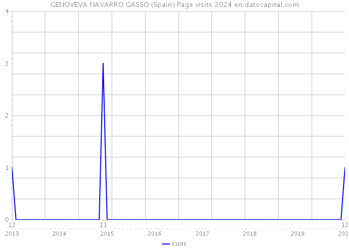 GENOVEVA NAVARRO GASSO (Spain) Page visits 2024 
