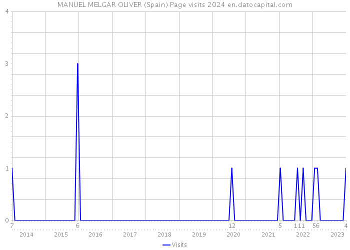 MANUEL MELGAR OLIVER (Spain) Page visits 2024 