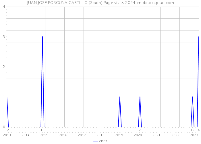 JUAN JOSE PORCUNA CASTILLO (Spain) Page visits 2024 