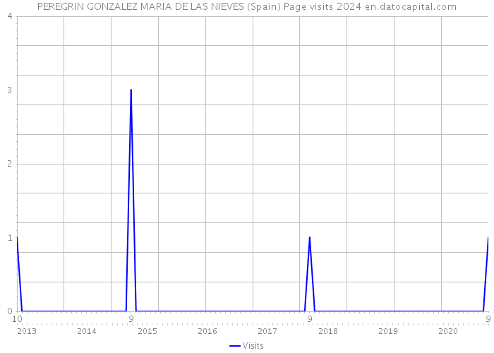 PEREGRIN GONZALEZ MARIA DE LAS NIEVES (Spain) Page visits 2024 