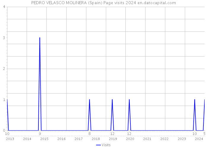 PEDRO VELASCO MOLINERA (Spain) Page visits 2024 