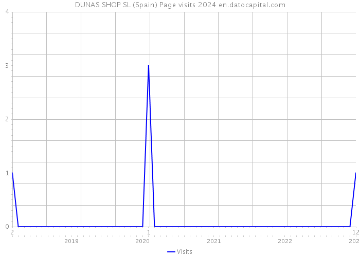 DUNAS SHOP SL (Spain) Page visits 2024 
