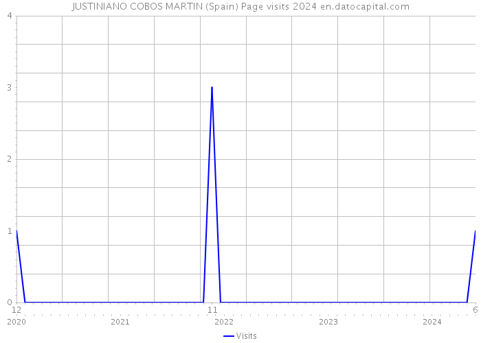 JUSTINIANO COBOS MARTIN (Spain) Page visits 2024 