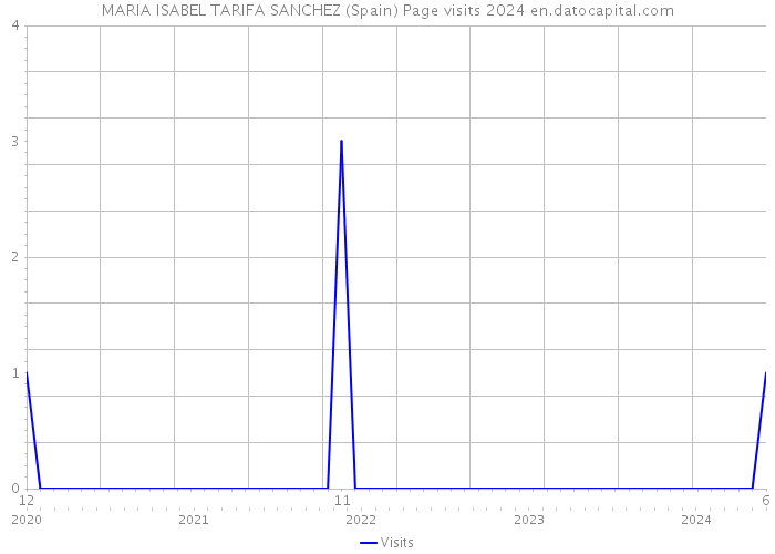 MARIA ISABEL TARIFA SANCHEZ (Spain) Page visits 2024 