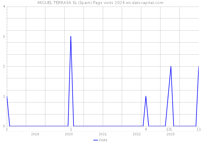 MIGUEL TERRASA SL (Spain) Page visits 2024 