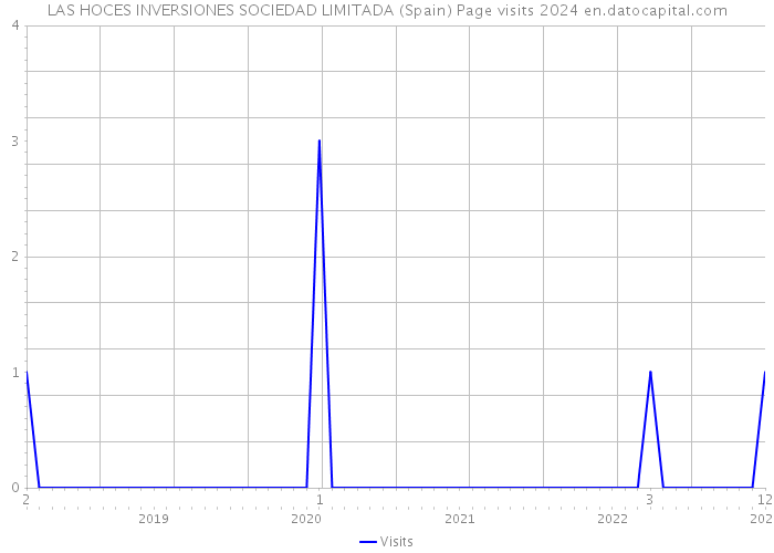 LAS HOCES INVERSIONES SOCIEDAD LIMITADA (Spain) Page visits 2024 