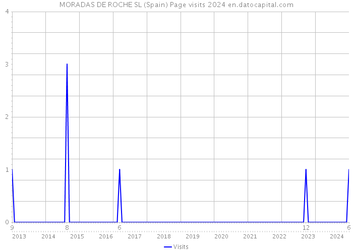 MORADAS DE ROCHE SL (Spain) Page visits 2024 