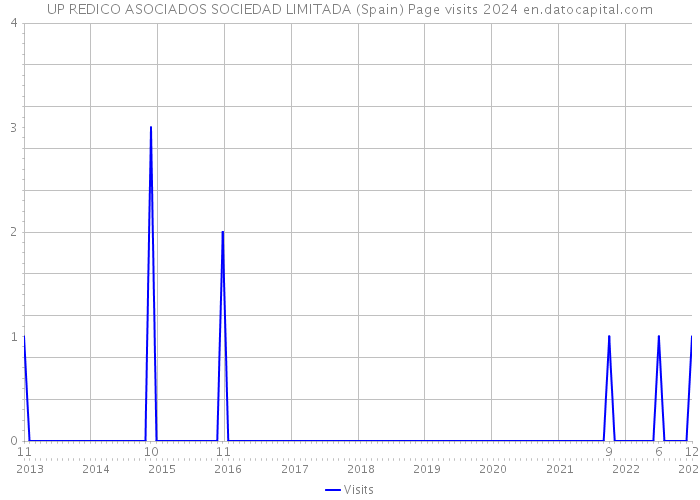 UP REDICO ASOCIADOS SOCIEDAD LIMITADA (Spain) Page visits 2024 