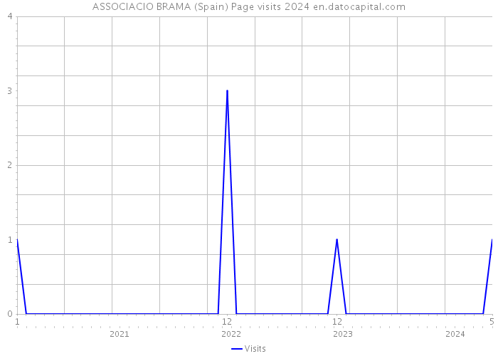 ASSOCIACIO BRAMA (Spain) Page visits 2024 