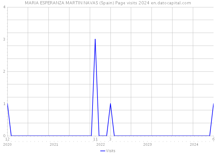 MARIA ESPERANZA MARTIN NAVAS (Spain) Page visits 2024 