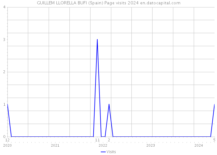 GUILLEM LLORELLA BUFI (Spain) Page visits 2024 