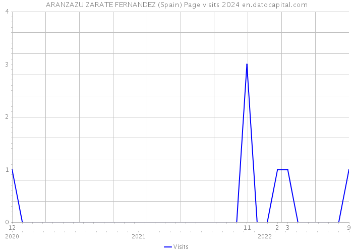 ARANZAZU ZARATE FERNANDEZ (Spain) Page visits 2024 