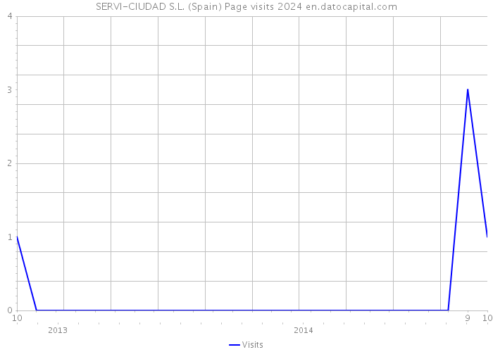 SERVI-CIUDAD S.L. (Spain) Page visits 2024 