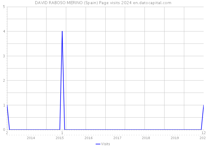 DAVID RABOSO MERINO (Spain) Page visits 2024 