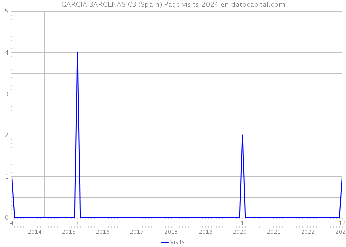 GARCIA BARCENAS CB (Spain) Page visits 2024 