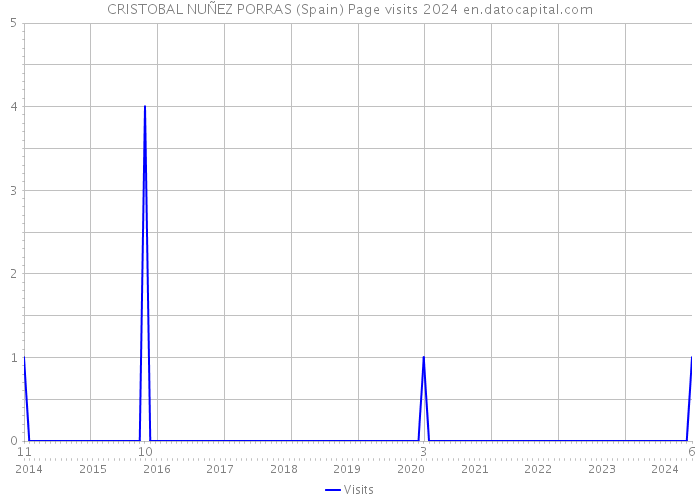 CRISTOBAL NUÑEZ PORRAS (Spain) Page visits 2024 