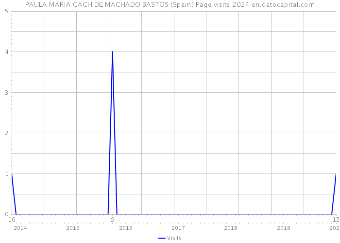 PAULA MARIA CACHIDE MACHADO BASTOS (Spain) Page visits 2024 