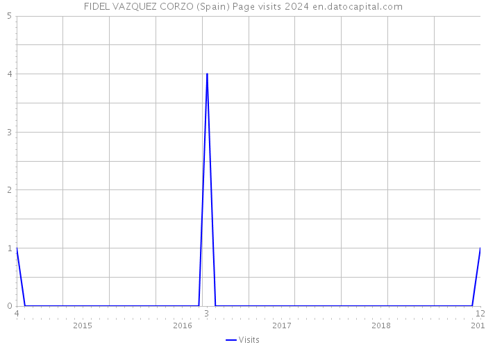 FIDEL VAZQUEZ CORZO (Spain) Page visits 2024 