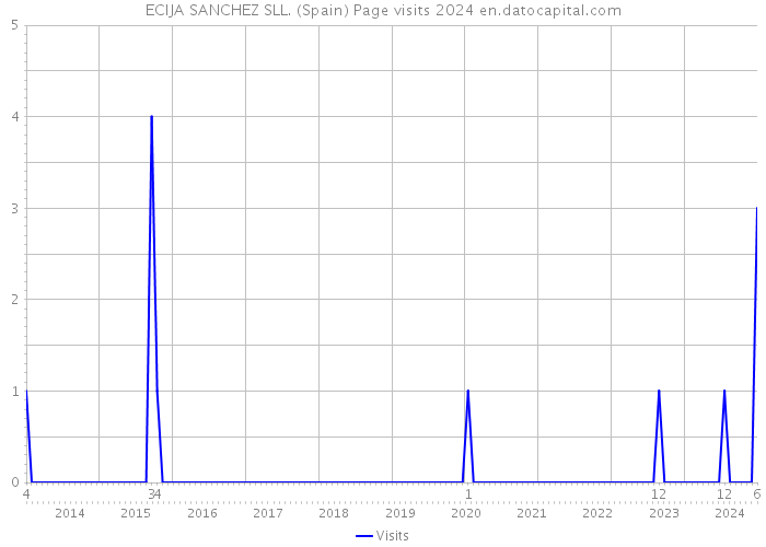 ECIJA SANCHEZ SLL. (Spain) Page visits 2024 