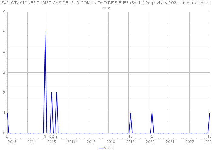 EXPLOTACIONES TURISTICAS DEL SUR COMUNIDAD DE BIENES (Spain) Page visits 2024 