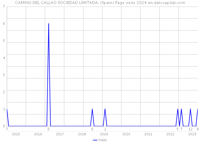 CAMINO DEL CALLAO SOCIEDAD LIMITADA. (Spain) Page visits 2024 