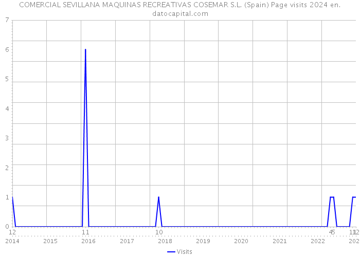 COMERCIAL SEVILLANA MAQUINAS RECREATIVAS COSEMAR S.L. (Spain) Page visits 2024 
