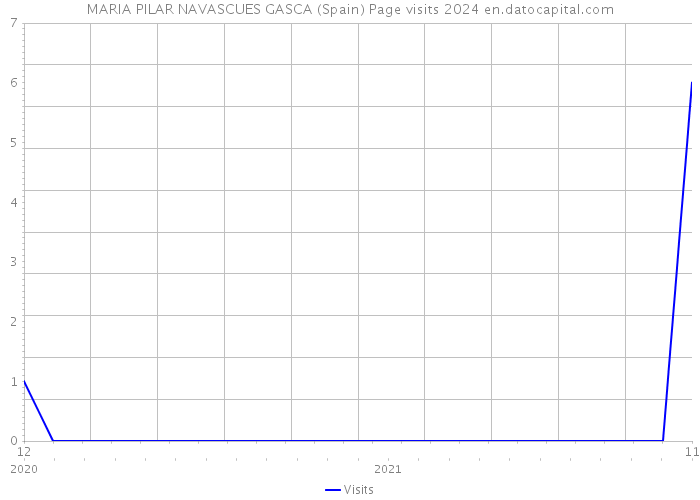 MARIA PILAR NAVASCUES GASCA (Spain) Page visits 2024 