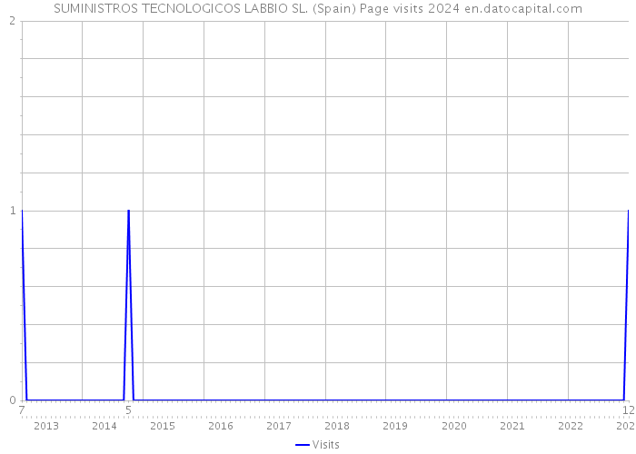 SUMINISTROS TECNOLOGICOS LABBIO SL. (Spain) Page visits 2024 