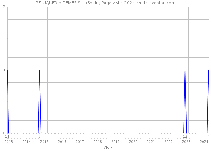 PELUQUERIA DEMES S.L. (Spain) Page visits 2024 