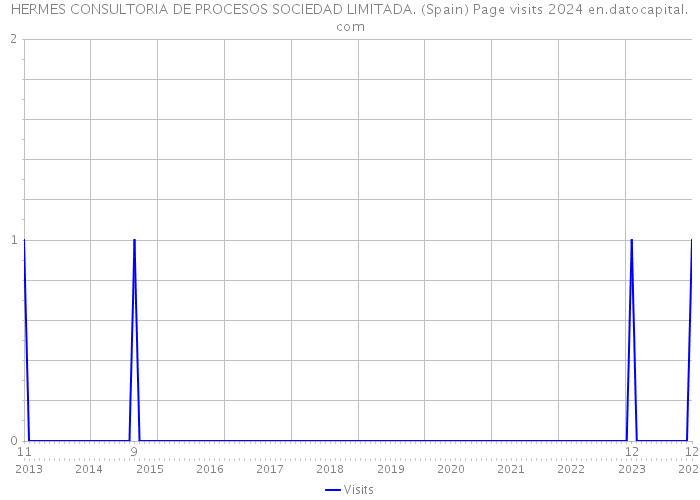 HERMES CONSULTORIA DE PROCESOS SOCIEDAD LIMITADA. (Spain) Page visits 2024 