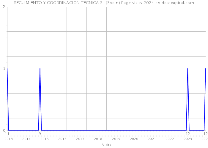 SEGUIMIENTO Y COORDINACION TECNICA SL (Spain) Page visits 2024 