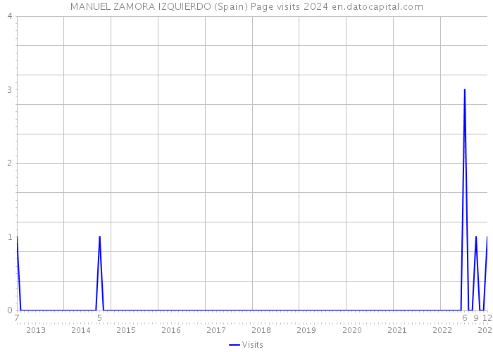 MANUEL ZAMORA IZQUIERDO (Spain) Page visits 2024 