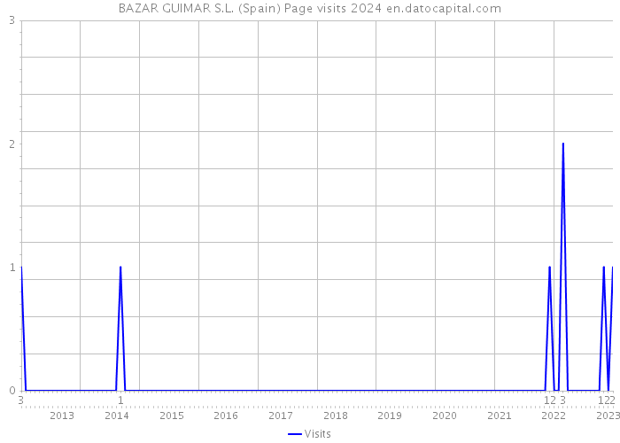 BAZAR GUIMAR S.L. (Spain) Page visits 2024 