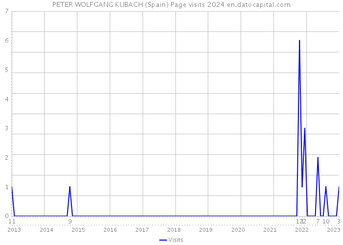 PETER WOLFGANG KUBACH (Spain) Page visits 2024 
